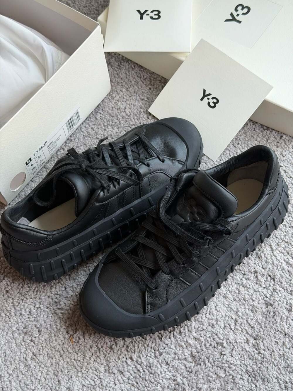 Y-3 GR.1P Sneakers Black Size US 6
